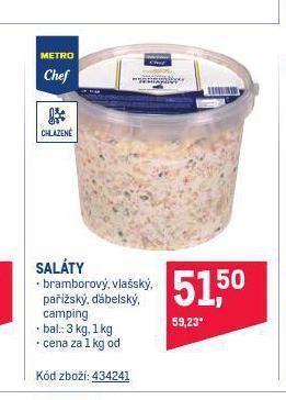Makro Saláty nabídka