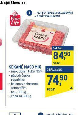 Makro Sekané maso nabídka