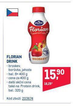 Makro Florian drink nabídka