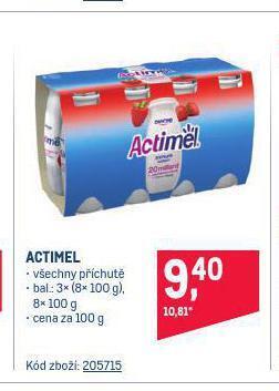 Makro Actimel nabídka