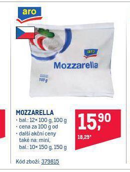 Makro Mozzarella sýr nabídka