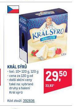 Makro Král sýrů nabídka