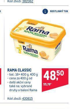 Makro Rama classic nabídka