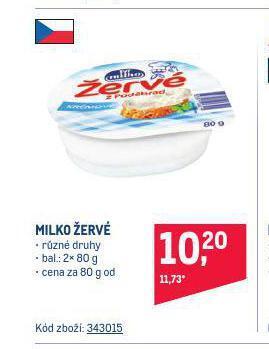 Makro Milko žervé nabídka
