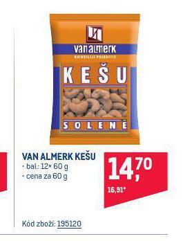 Makro Van almerk kešu nabídka
