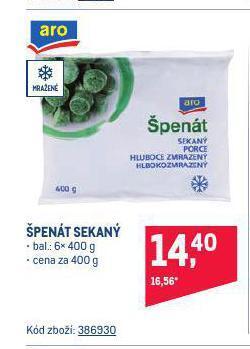 Makro Špenát sekaný nabídka