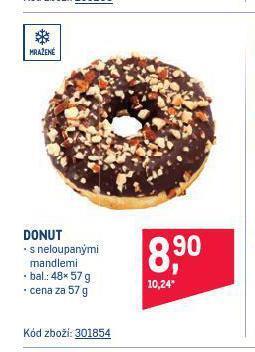 Makro Donut nabídka