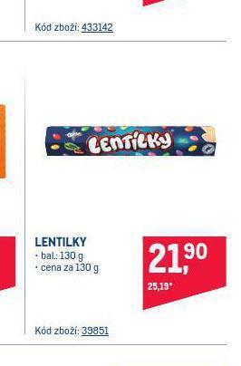 Makro Lentilky nabídka