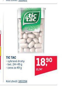 Makro Tic tac nabídka