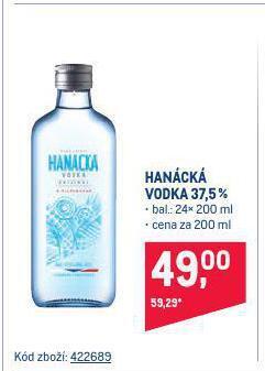 Makro Hanácká vodka nabídka