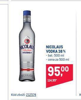 Makro Nicolaus vodka nabídka
