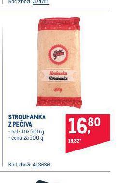 Makro Strouhanka z pečiva nabídka