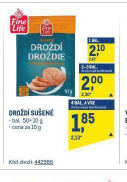 Makro Droždí sušené nabídka