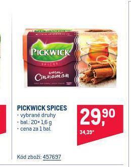 Makro Pickwick čaj nabídka