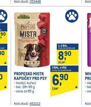 Makro Propesko mistr kapsičky pro psy nabídka