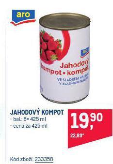 Makro Jahodový kompot nabídka