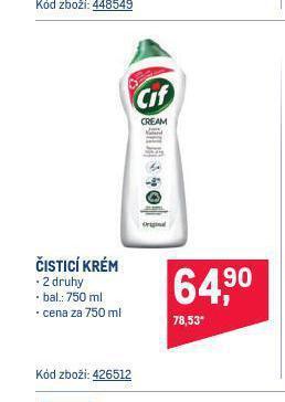 Makro Cif čisticí krém nabídka
