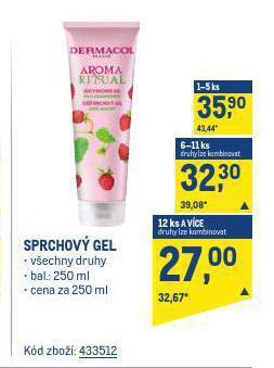 Makro Sprchový gel nabídka