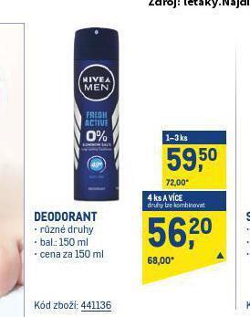 Makro Deodorant nabídka