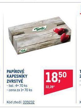 Makro Papírové kapesníky nabídka