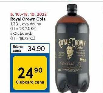 Tesco Royal crown cola nabídka