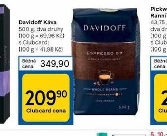 Tesco Davidoff káva nabídka