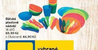 Tesco Dětské plastové nádobí nabídka