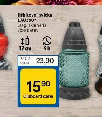 Tesco Hřbitovní svíčka nabídka