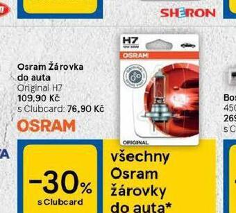 Tesco Osram žárovka do auta h7 nabídka