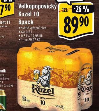 Jip Pivo velkopopovický kozel 10 nabídka