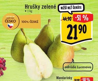 Hrušky zelené