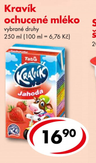 CBA Tatra Kravík ochucené mléko vybrané druhy 250 ml nabídka