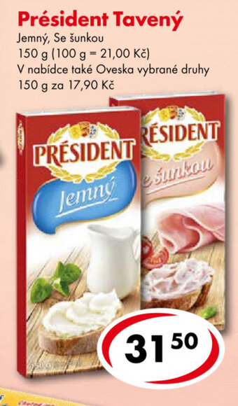 CBA Président Tavený Jemný, Se šunkou 150 g nabídka