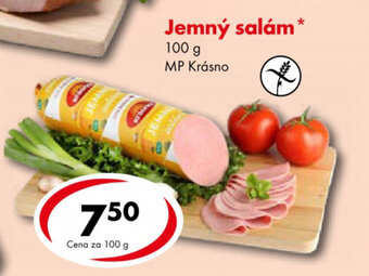 CBA MP Krásno Jemný salám 100 g nabídka