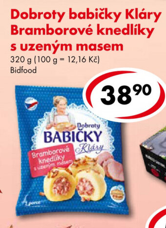 CBA Dobroty babičky Kláry Bramborové knedlíky s uzeným masem 320 g nabídka