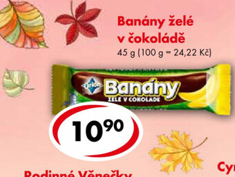 CBA Orion Banány želé v čokoládě 45 g nabídka