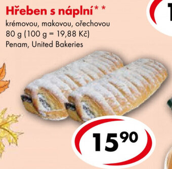 CBA Hřeben s náplní krémovou, makovou, ořechovou 80 g nabídka