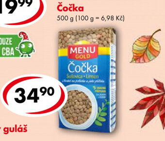 CBA Menu gold Čočka 500 g nabídka