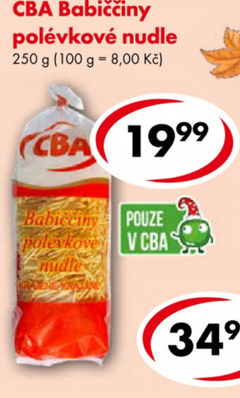 CBA Babiččiny polévkové nudle 250 g