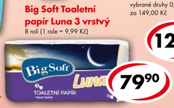 Big Soft Toaletní papír Luna š vrstvý 8 rolí