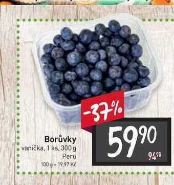 Billa Borůvky vanička, 1 ks, 300 g nabídka