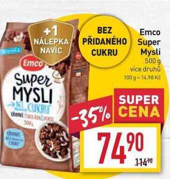 Billa Emco super mysli 500 g nabídka