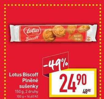 Billa Lotus biscoff plněné sušenky 150 g nabídka