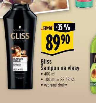 Albert Gliss šampon na vlasy • 400 ml nabídka