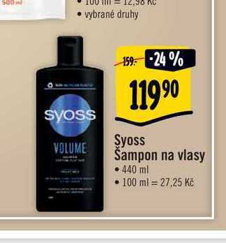 Albert Syoss šampon na vlasy 440 ml nabídka