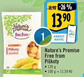 Albert Nature's promise free from piškoty • 120 g nabídka