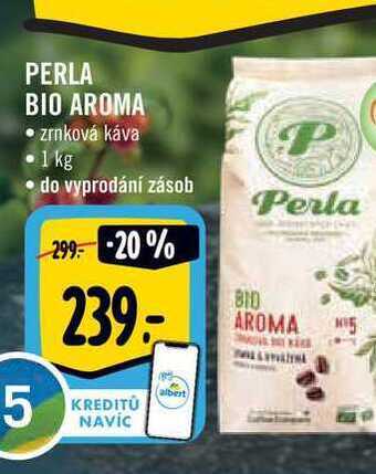 Albert Perla bio aroma • zrnková káva 1 kg nabídka