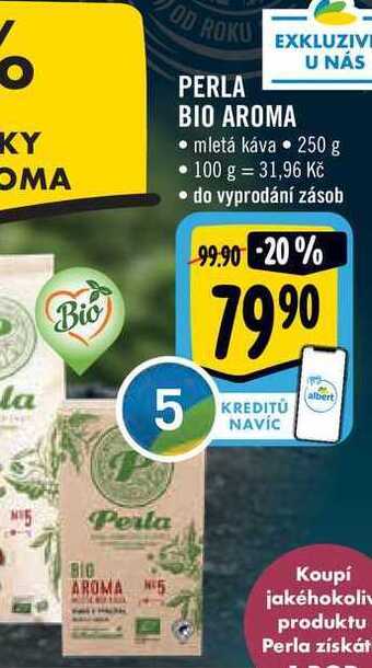 Albert Perla bio aroma • mletá káva • 250 g nabídka