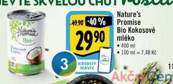 Albert Nature's promise bio kokosové mléko 400 ml nabídka