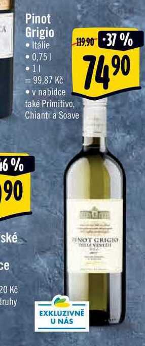 Albert Pinot grigio 0,75 l nabídka